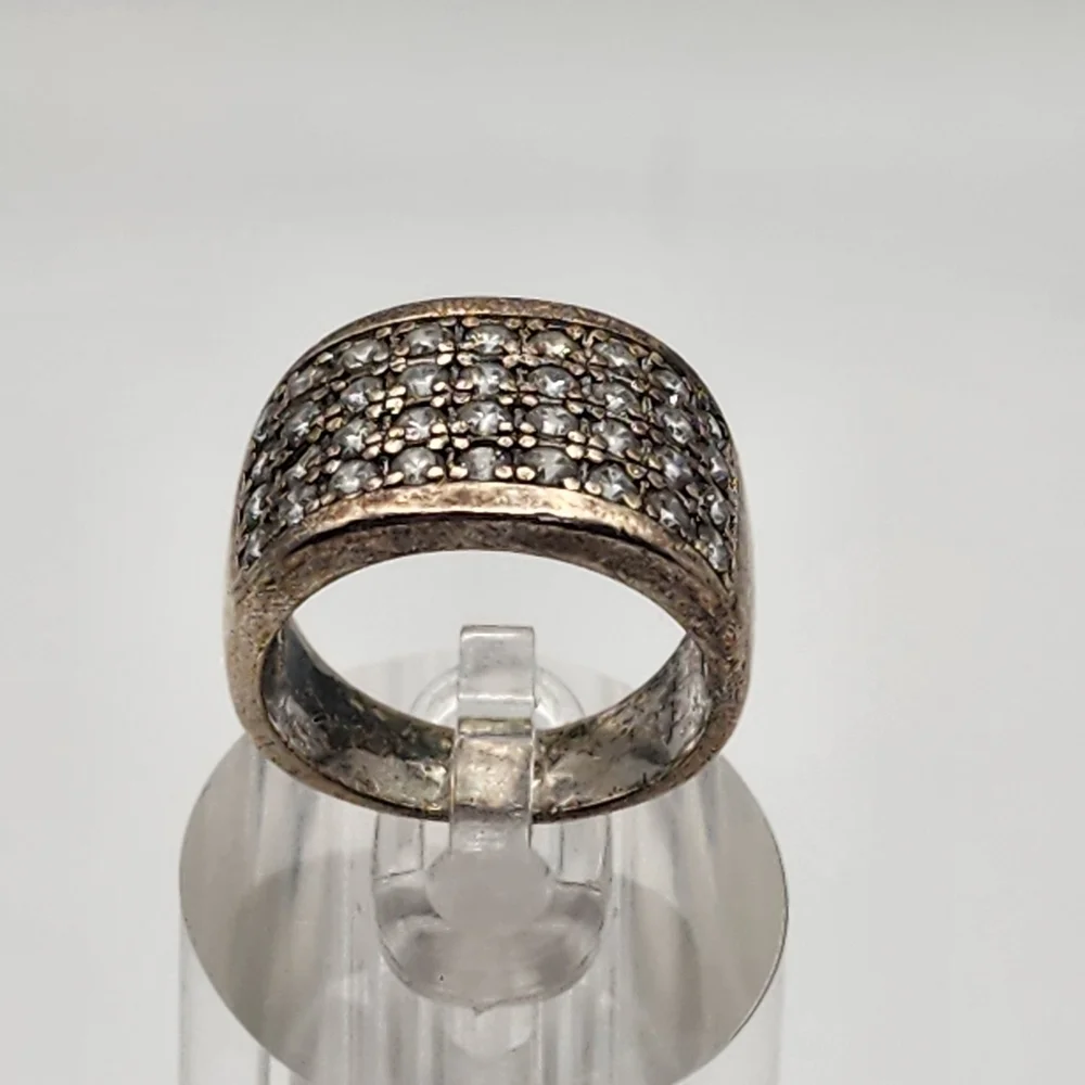 Silpada Sterling Silver & Clear Crystal Ring (7)